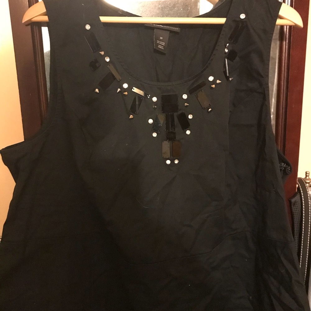 Black Lane Bryant formal tank.
